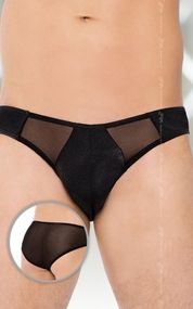 Чоловічі стрінги - Thong 4466, black - M/L sexstyle