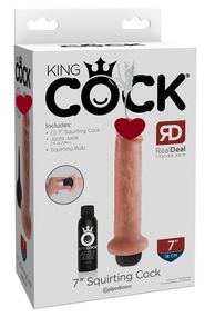 Фаллоимитатор с эффектом эякуляции King Cock sexstyle