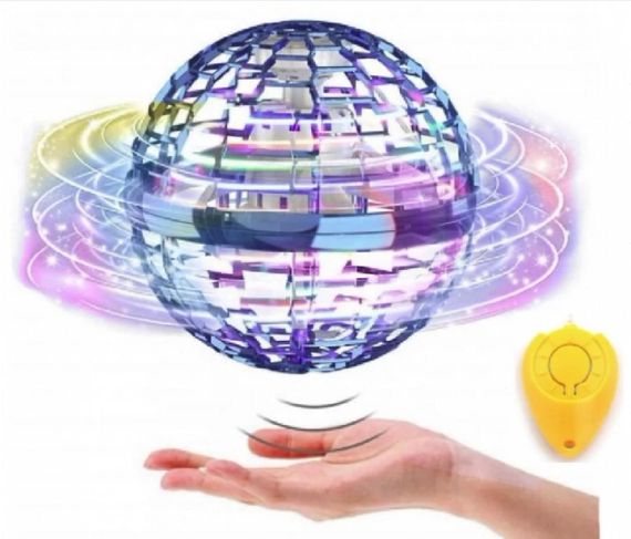 Летюча спінер, світна куля, Flynova Pro з пультом, Червона