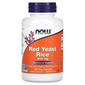 Червоний рис NOW Foods Red Yeast Rice 600 mg 60 Veg Caps