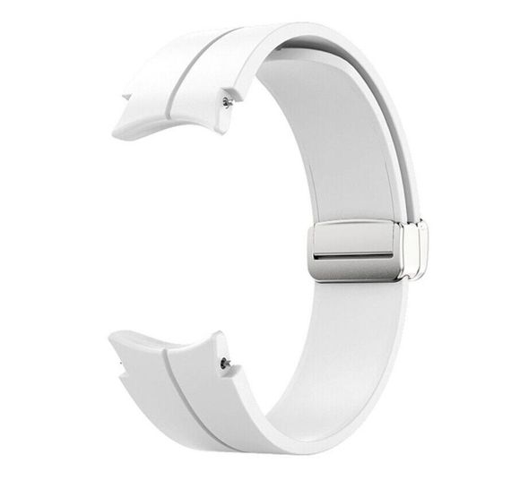 Ремешок Primolux Magnetic Silicone для часов Samsung Galaxy Watch 4 / Watch 5 / Watch 5 Pro - White S/M | Зображення 2