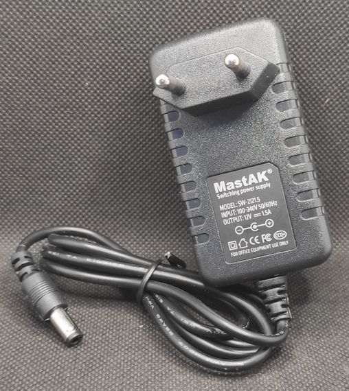 Мережевий блок живлення MastAK 12V 1500mA