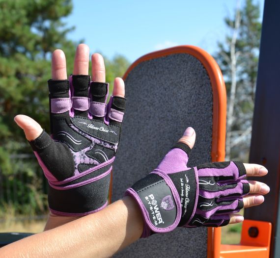 Перчатки для фитнеса Power System PS-2710 Fitness Chica жіночі Purple XS | Зображення 4