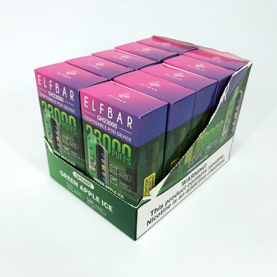 ELF BAR GH 23000 смак Зелене яблуко (Green Apple lce) | Зображення 2