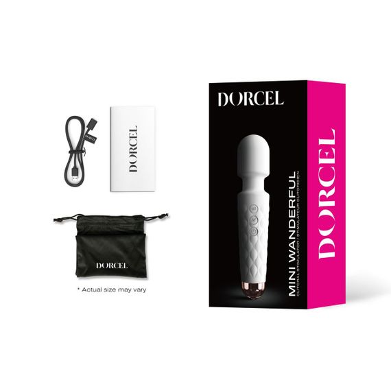 Минивибромассажер Dorcel Wand Mini Wanderful White | Зображення 4