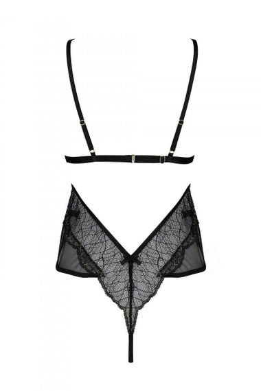 Боді Passion AMBERLY BODY black, XXL/XXXL, відкрита спина, низ стрінги sexstyle | Зображення 3