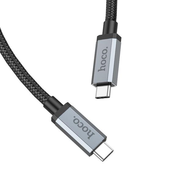 Кабель USB Hoco US06 USB3.2 20Gbps 100W 4K 60Hz 2m Type C to Type C Колір Чорний | Зображення 3