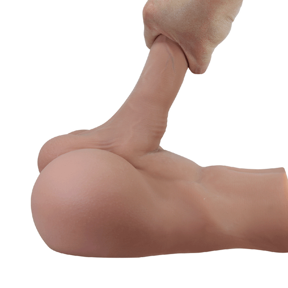 Мастурбатор реалістичний CRAZY BULL Rhynе пеніс та анус, бежевий, 24,6×23,7 см Sex Aura | Зображення 8