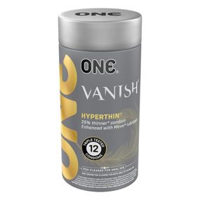 Набор супертонких латексных презервативов ONE Vanish Hyperthin (цена за упаковку, 12 шт.) Sex Aura