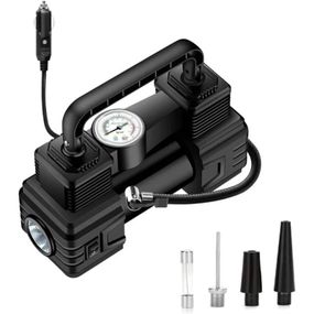 Компресор автомобільний 12В від прикурювача з ліхтариком для накачування шин ZH-77