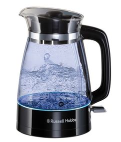 Чайник Russell Hobbs 26080-70 Hourglass, 2400 Вт, 1,7 л, стеклянный чайник, подсветка, черный (26080-70)