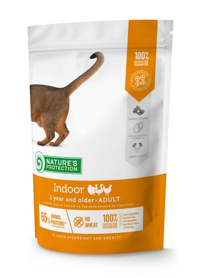 Nature's Protection Indoor Сухий корм для котів мешкаючих у будинку 400 г