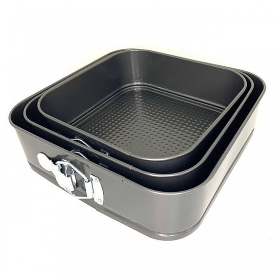 Набір квадратних роз'ємних форм для випікання Unique UN 1704 CT-583 20/22/24 см