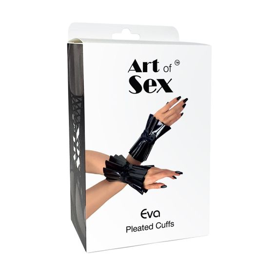 Плиссированные манжеты на руки Art of Sex - Eva, цвет черный sexstyle | Зображення 4