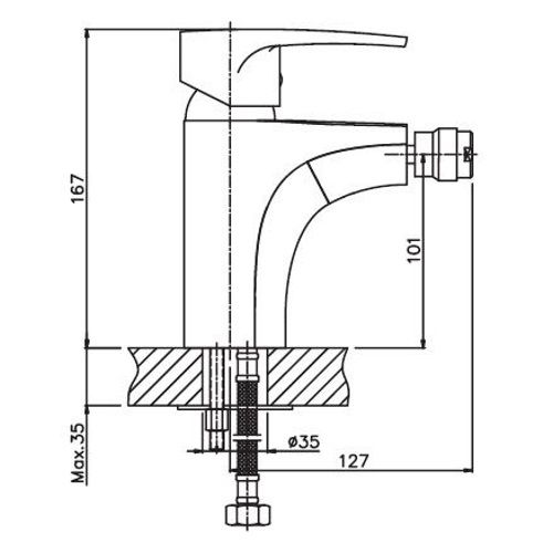Змішувач для біде Haiba CEBA 002 (HB0026) | Зображення 1