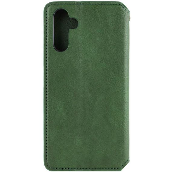 Шкіряний чохол-книжка GETMAN Cubic (PU) для Samsung Galaxy A37 5G Зелений | Зображення 1
