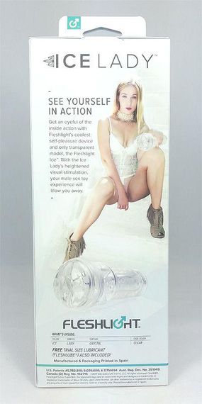 Мастурбатор-вагіна Fleshlight Ice Lady Crystal, напівпрозорий матеріал і корпус Sex Aura | Зображення 3