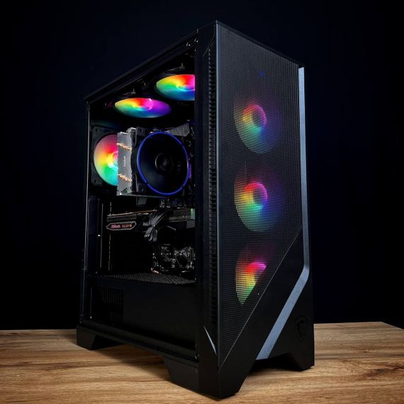 Ігровий ПК MSI MAG Forge 120A Tower / AMD Ryzen 5 3600 (6 (12) ядер по 3.6 - 4.2 GHz) / 16 GB DDR4 / 250 GB SSD / AMD Radeon RX 6700 XT, 12 GB GDDR6, 192-bit / 650W б/в | Зображення 1