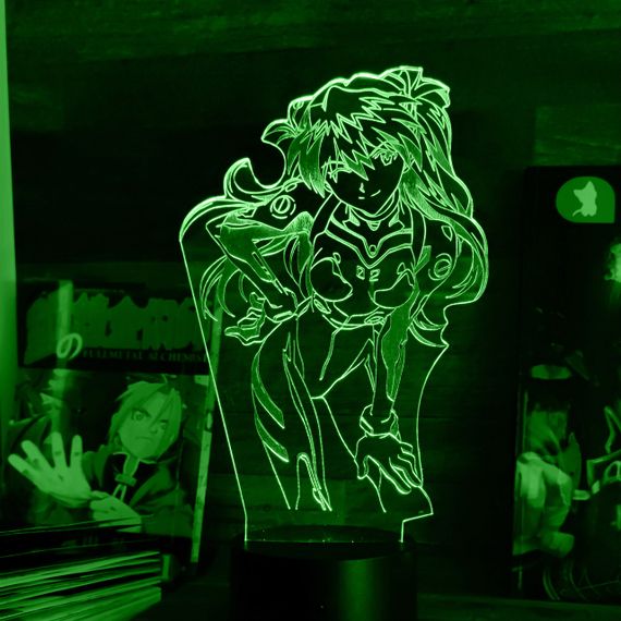 Акриловый светильник-ночник Аска Лэнгли Сорью зеленый tty-n001564