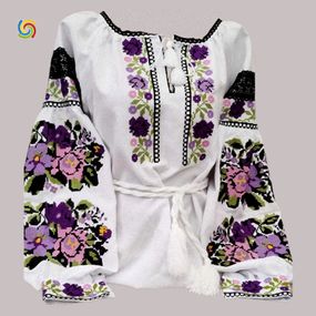 Рубашка Украинская вышиванка  55530439 цвет белый размер L/XL