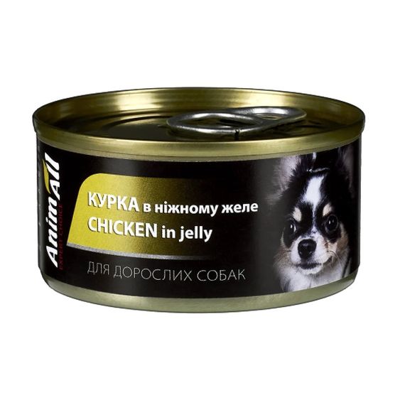 Вологий корм для собак з куркою AnimAll Dog Chicken, 85 гр
