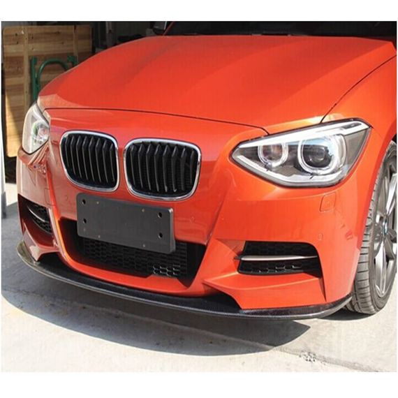Накладка на передній бампер Lip (для M-Sport 2011-2015, Карбон) для BMW 1 серія F20/21 рр | Зображення 1