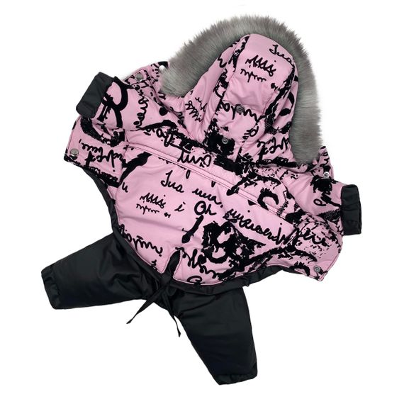 Комбінезон зі знімними штанами флок рожевий CO-26 | Зображення 3