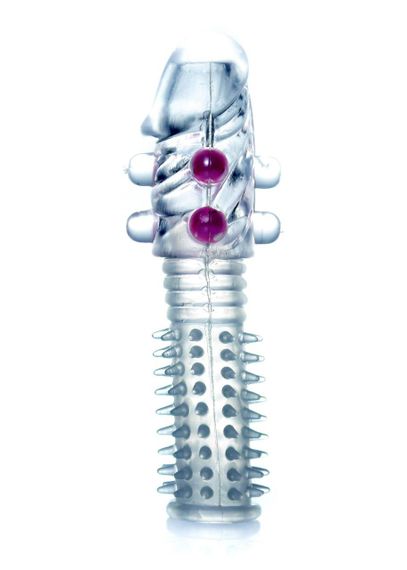 Насадка на член - Penis Sleeve Beaded Clear sexstyle
