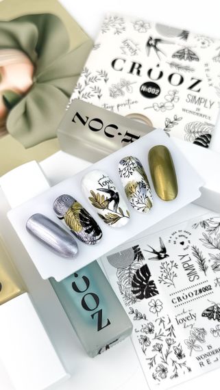 Пластина для стемпінгу Crooz 02 (6 х 6см) | Зображення 1