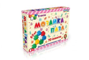 Детская мозаика-пазл №6 1-147, 70 деталей ?60мм
