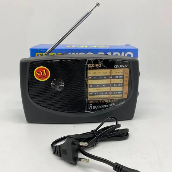 Всеволновый радиоприемник профессиональный KIPO, Радиоприемник с мощным приемом, Приемник фм радио VQ-62 | Зображення 6