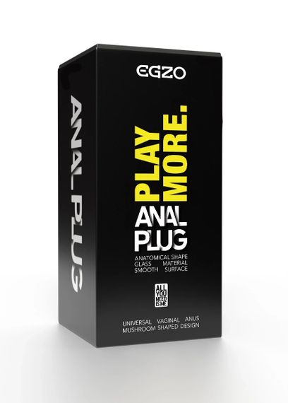 Анальна пробка EGZO EAP-B зі скла, прозора, 11,9 см, діаметр 3,2 см Sex Aura | Зображення 2