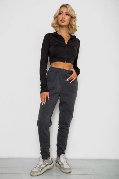 Спортивные штаны женские на флисе  -уценка, цвет серый, 238R58671-1-U-20 | Зображення 1