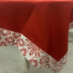 Скатерть SoundSleep Код Незламной Нации 140х180 см бело-красная (94204513)