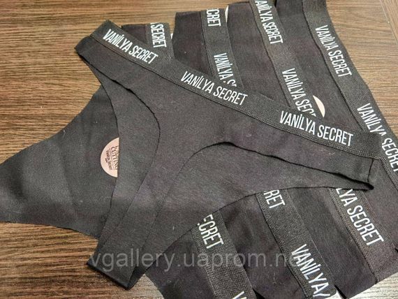 Жіночі чорні стрінги Vanilya Secret , жіночі стрінги Ваніла Сикрет, стрінги жіночі чорні універсальні | Зображення 4