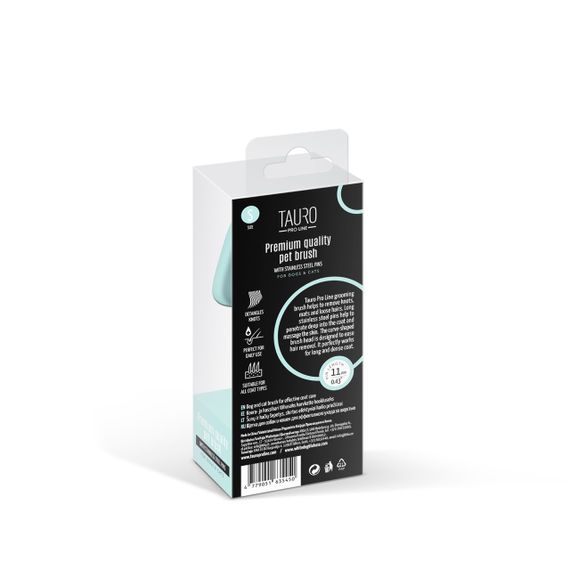 Пуходерка прямокутна Tauro Pro Line, 12 х 17.8 см, зелена | Зображення 5