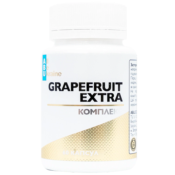 Комплекс для травлення з грейпфрутом Grapefruit_extra ABU, 60 капсул