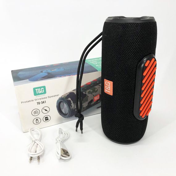Портативна Bluetooth колонка TG 341 із шнурком. YR-937 Колір: чорний | Зображення 2