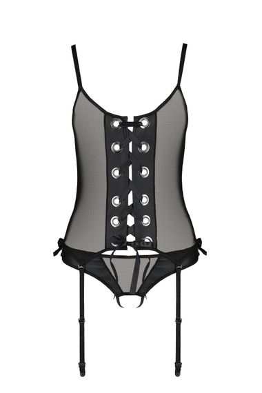 Корсет Passion NESSY CORSET Чорний 2XL/3XL | Зображення 4