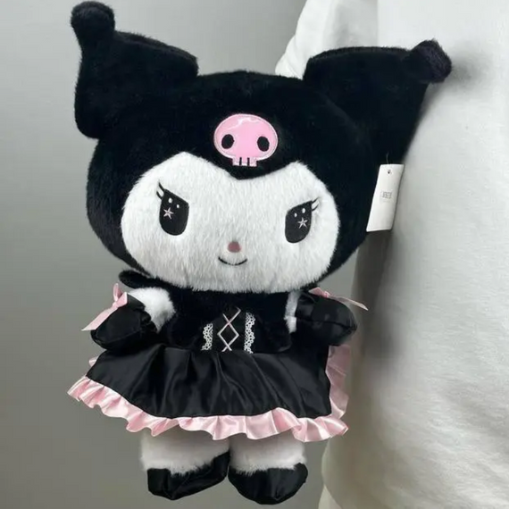 М'яка іграшка Аніме Kuromi 35 см, м'яка лялька Куромі, плюшева Куромі-іграшка | Зображення 9