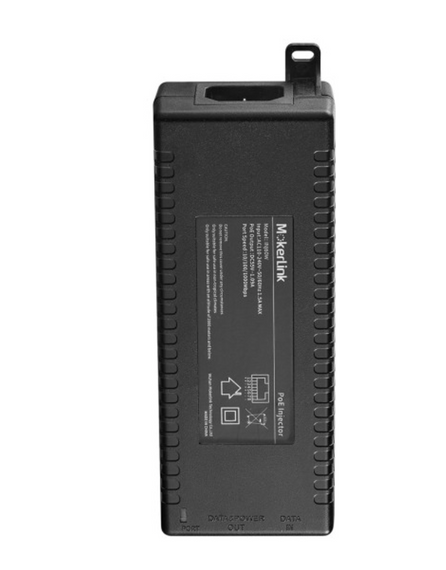 Адаптер PoE MokerLink Gigabit PoE, 802.3af/at/bt 60 Вт, 10/100/1000 Мбіт/с Ethernet, Plug & Play, до 100 м | Зображення 1