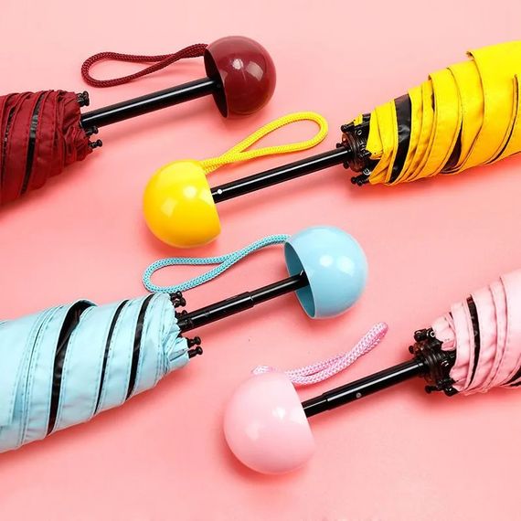 Capsule umbrella / Капсульна парасолька / Кишенькова парасолька / Парасолька легка. VN-769 Колір: червоний | Зображення 6