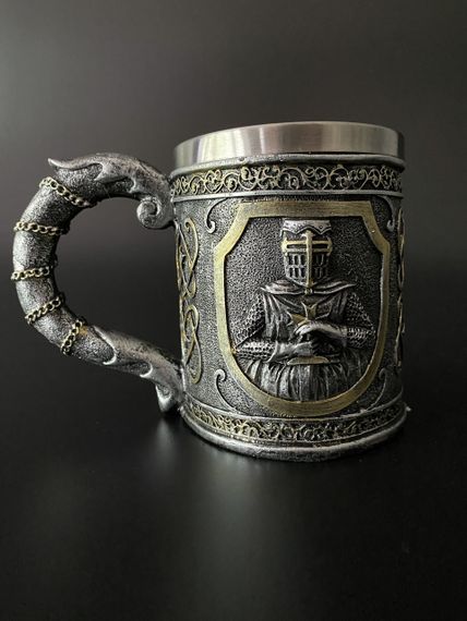 3D кухоль “Лицар у шоломі”, 400 мл | Зображення 2