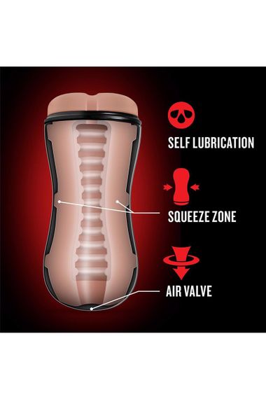 Мастурбатор анус Blush Coverboy Bad Boy у колбі, бежевий, 18.5 см sexstyle | Зображення 4