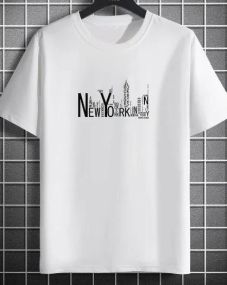 Футболка чоловіча з принтом повсякденна XL Білий