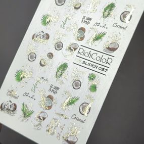 Фольгований слайдер RichColor золото 057 на водяній основі (6.5x9.5см)