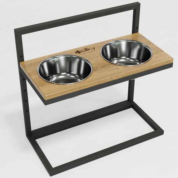 Миски на регулируемой подставке для больших собак Hollky Flex L (2 × 1.8 л) FL-502850-GRNT | Зображення 5