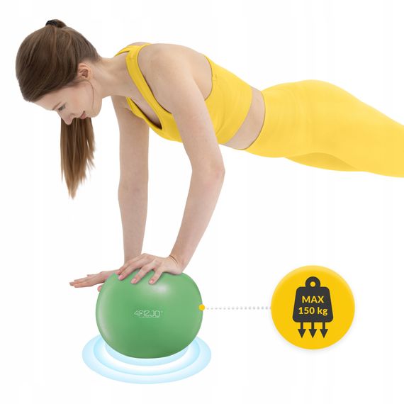 М'яч для пілатесу, йоги, реабілітації 4FIZJO 22 см Green (P-5905973404853) | Зображення 2