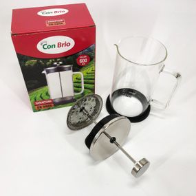 Френч-пресс для заваривания кофе Con Brio СВ-5960 600 мл, Френч-пресс вместительный NZ-25