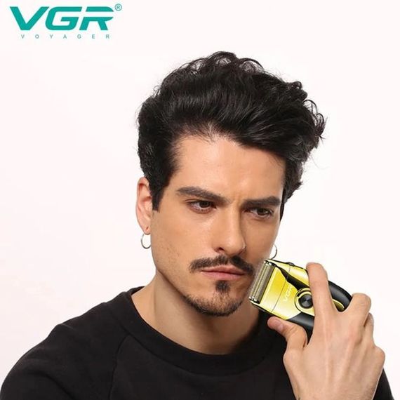 Профессиональная электробритва VGR V-383 Finale Shaver с подставкой, машинка мужская для бритья | Зображення 3
